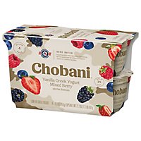 Chobani Yogurt Greek Low Fat Vanilla On The Bottom Mixed Berry - 4-5.3 Oz - Image 2
