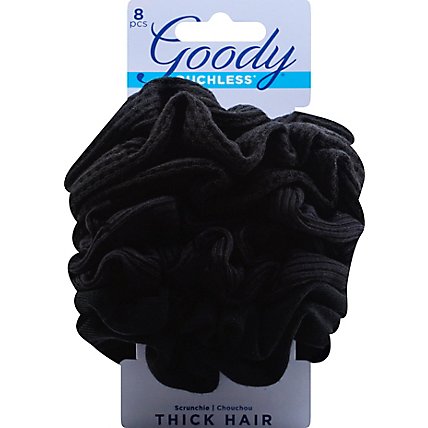 Goody Scrunchie Ouchless Black - 8 Count - Image 2