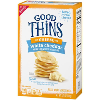 GOOD THiNS Snacks Potato Wheat & Cheese White Cheddar - 3.75 Oz - Image 4