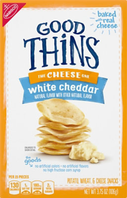 GOOD THiNS Snacks Potato Wheat & Cheese White Cheddar - 3.75 Oz - Image 1