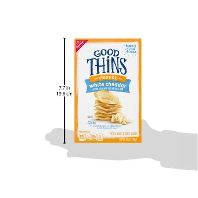 GOOD THiNS Snacks Potato Wheat & Cheese White Cheddar - 3.75 Oz - Image 5