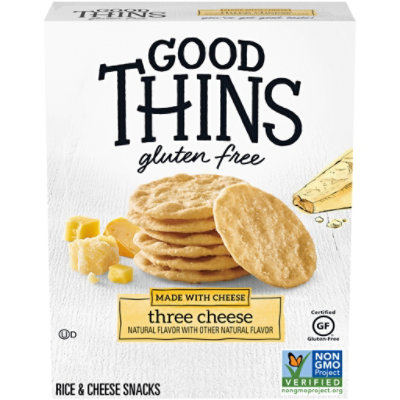 GOOD THiNS Snacks Three Cheese - 3.5 Oz