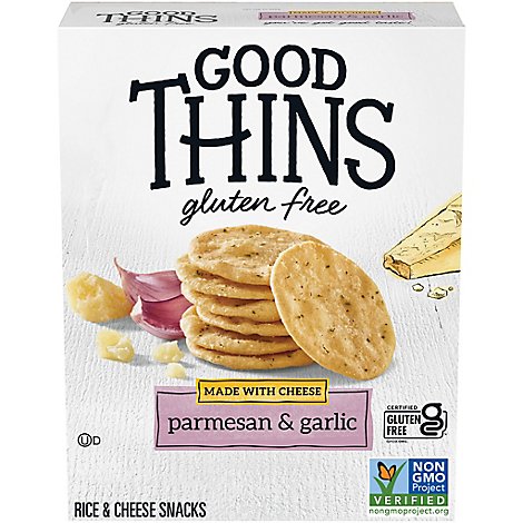 GOOD THiNS Snacks Crackers Parmesan & Garlic Rice & Cheese - 3.5 Oz