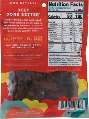 Stryve Protein Snacks Gourmet Beef Biltong Peri Peri - 2.25 Oz - Image 6