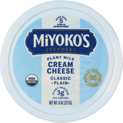 Miyoko's Creamery Classic Plain Plant Milk Cream Cheese - 8 Oz - Image 3