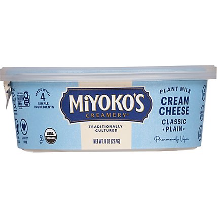 Miyokos C Cream Cheese Vegan Plain - 8 Oz - Image 2