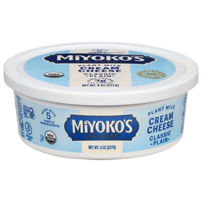 Miyoko's Creamery Classic Plain Plant Milk Cream Cheese - 8 Oz - Image 1