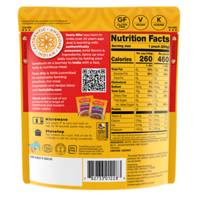 Tasty Bite Organic Coconut Rice Coconut-Infused Rice - 8.8 Oz - Image 1