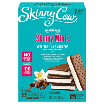 Skinny Cow Vanilla Fudge Sandwich Mp 8 C - 8 Count