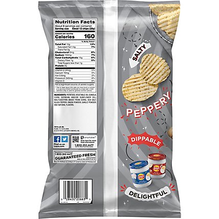 Lays Potato Chips Wavy Salt & Pepper - 7.5 Oz - Image 3