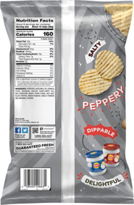 Lays Potato Chips Wavy Salt & Pepper - 7.5 Oz - Image 5