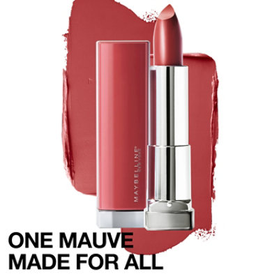 Maybelline Color Sensational Made For All Lipstick Mauve For Me Satin Mauve Lipstick - 0.15 Oz - Image 1