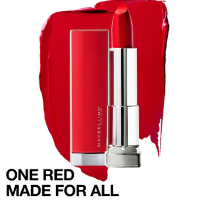 Maybelline Color Sensational Made For All Lipstick Red For Me Matte Red Lipstick - 0.15 Oz - Image 1