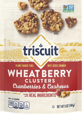 Triscuit Wheatberry Clusters Cranberries Cashews - 5 Oz