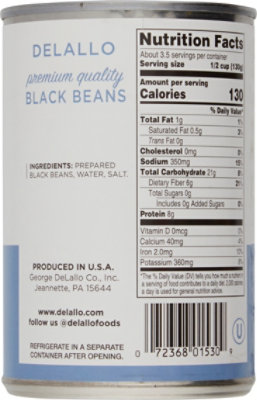 DeLallo Black Beans - 15.5 Oz - Image 6