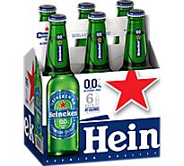 Heineken 0.0 Non-Alcoholic Beer Bottles - 6-11.2 Fl. Oz.