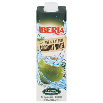 Iberia Organic Natural Cococnut Water - 1 Liter - Image 1