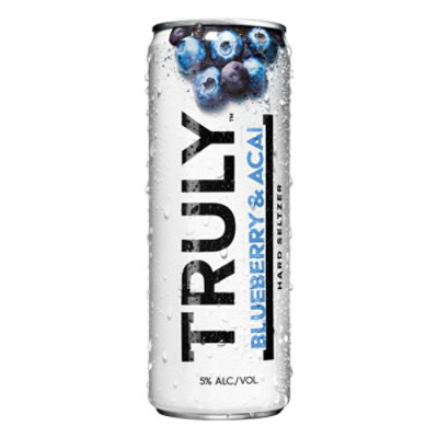 Truly Hard Seltzer Blueberry & Acai Spiked & Sparkling Water 5% ABV Cans - 6-12 Fl. Oz. - Image 2