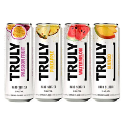 Truly Hard Seltzer Tropical Variety Pack 5% ABV Slim Cans - 12-12 Fl. Oz. - Image 2