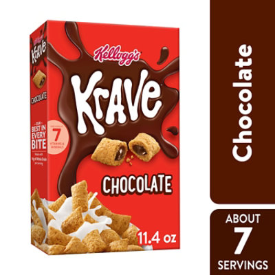 Krave 7 Vitamins and Minerals Chocolate Breakfast Cereal 6 Count - 11.4 Oz - Image 1
