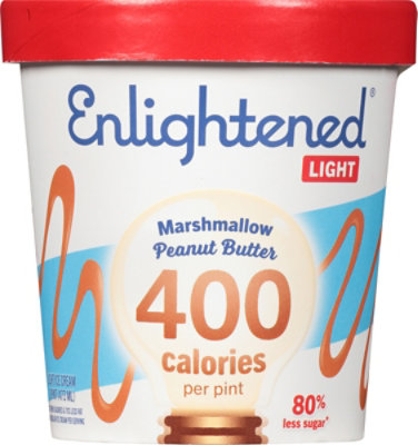 Enlightened Ice Cream Light Marshmallow Peanut Butter 1 Pint - 473 Ml - Image 2