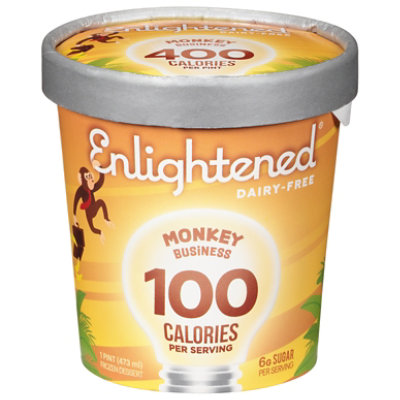 Enlightened Ice Cream Dairy Free Monkey Business 1 Pint - 473 Ml