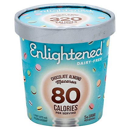 Enlightened Chocolate Almond Macaron Ice - Pint - Image 1