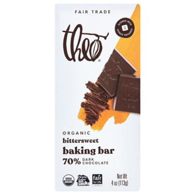 Theo Chocolate For Baking Dark 70% - 4 Oz - Image 3