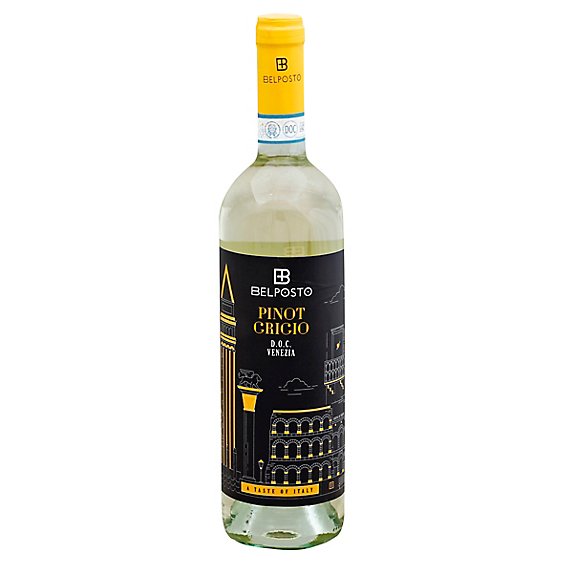 Belposto Pinot Grigio DOC Venezia Wine - 750 Ml