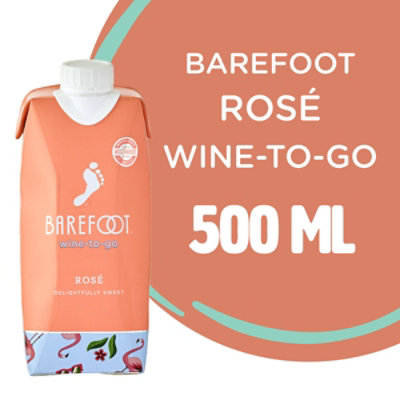 Barefoot To Go Rose Wine Tetra - 500 Ml - Image 1