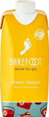 Barefoot To Go Pinot Grigio White Wine Tetra - 500 Ml - Image 4