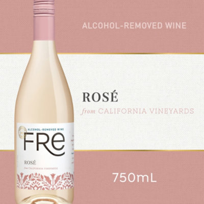 FRE Alcohol-Removed Rose Wine Bottle - 750 Ml - Image 1