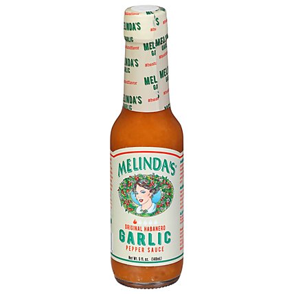 Melindas Hot Sauce Habanero Pepper Sauce Garlic - 5 Fl. Oz. - Image 3