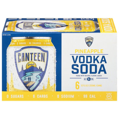 Canteen Vodka Soda Pineapple Cans - 12 Oz - Image 3