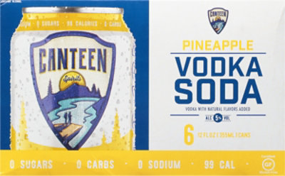 Canteen Vodka Soda Pineapple Cans - 12 Oz - Image 4