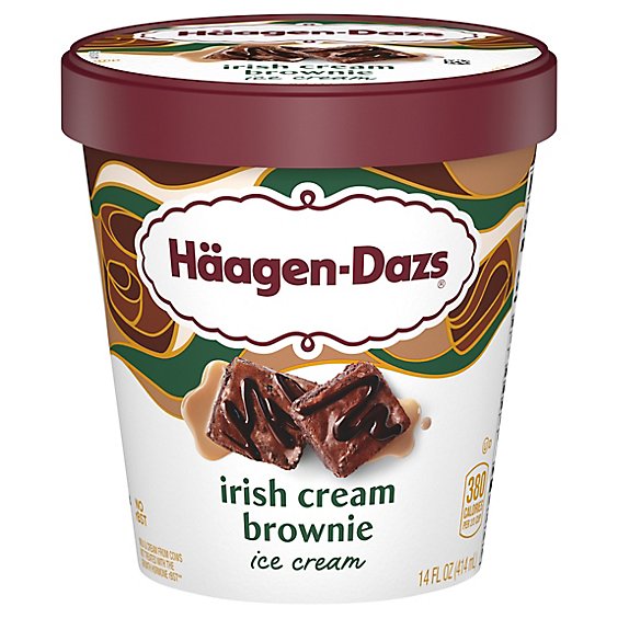 Haagen-Dazs Ice Cream Irish Cream Brownie - 14 Fl. Oz.