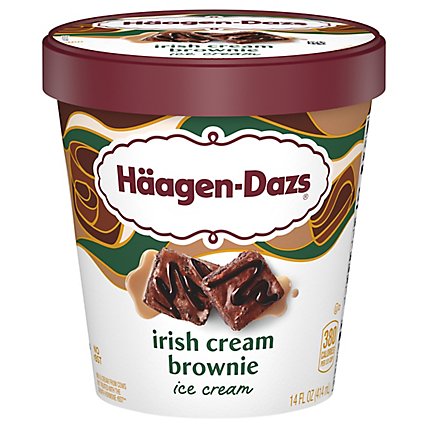 Haagen-Dazs Ice Cream Irish Cream Brownie - 14 Fl. Oz. - Image 1