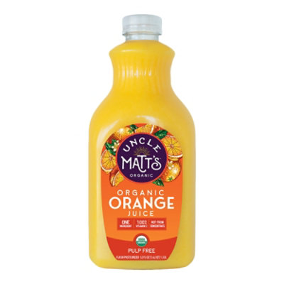 Uncle Matt's Organic Orange Juice Pulp Free - 52 Oz - Image 2