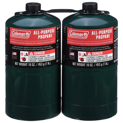 Coleman Camping Gas Propane - 2-16 Oz