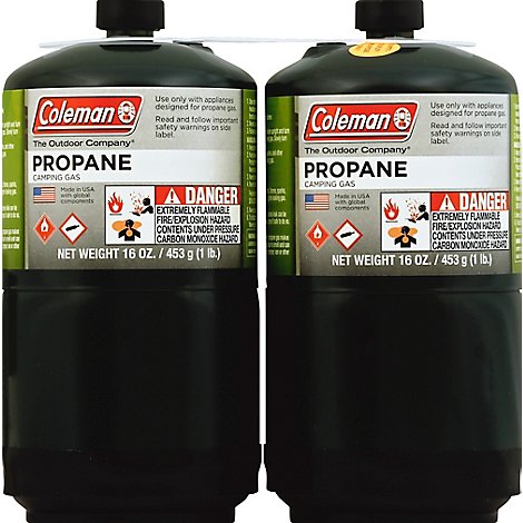 Coleman Camping Gas Propane - 2-16 Oz