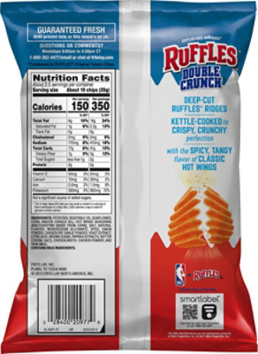 Ruffles Double Crunch Potato Chips Hot Wings - 2.375 Oz - Image 6