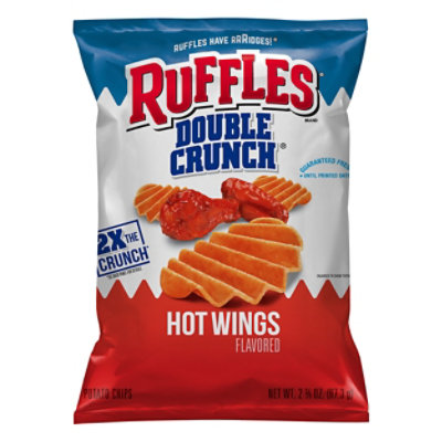 Ruffles Double Crunch Potato Chips Hot Wings - 2.375 Oz