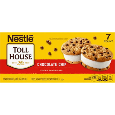 Nestle Toll House Vanilla Chocolate Chip Cookie Sandwiches - 7 Count - Image 1