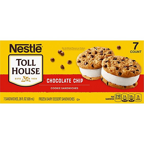 Toll House Vanilla Chocolate Chip Cookie Sandwiches - 7 Count