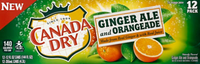 Canada Dry Ginger Ale Orangeade - 12-12 Fl. Oz. - Image 2