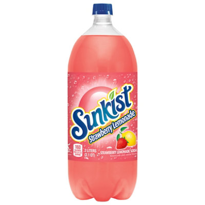 Sunkist Strawberry Lemonade Soda Bottle - 2 Liter