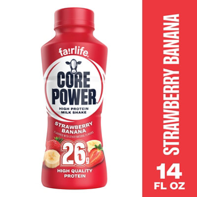 Core Power Protein Shake Strawberry Banana 26G Bottle - 14 Fl. Oz.