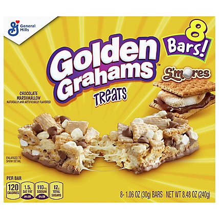 Golden Grahams Treats Bar Smores Chocolate Marshmallow - 8-1.06 Oz - Image 3