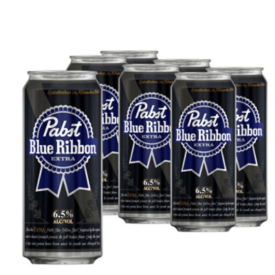 Pabst Blue Ribbon Extra In Cans -  6-16 Oz - Image 1