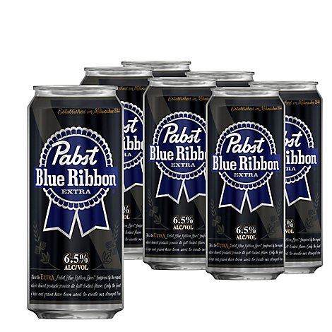 16OZ  PABST BLUE RIBBON ALMINUM CHEAP BEER CAN CANS DOW BOX 7 